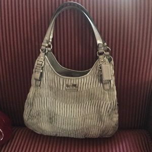 Coach Signature collection Silver handbag